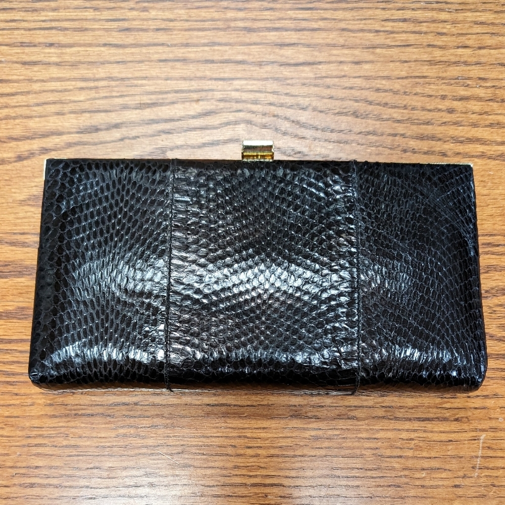 Vintage Shirl Miller Snakeskin Clutch NEW